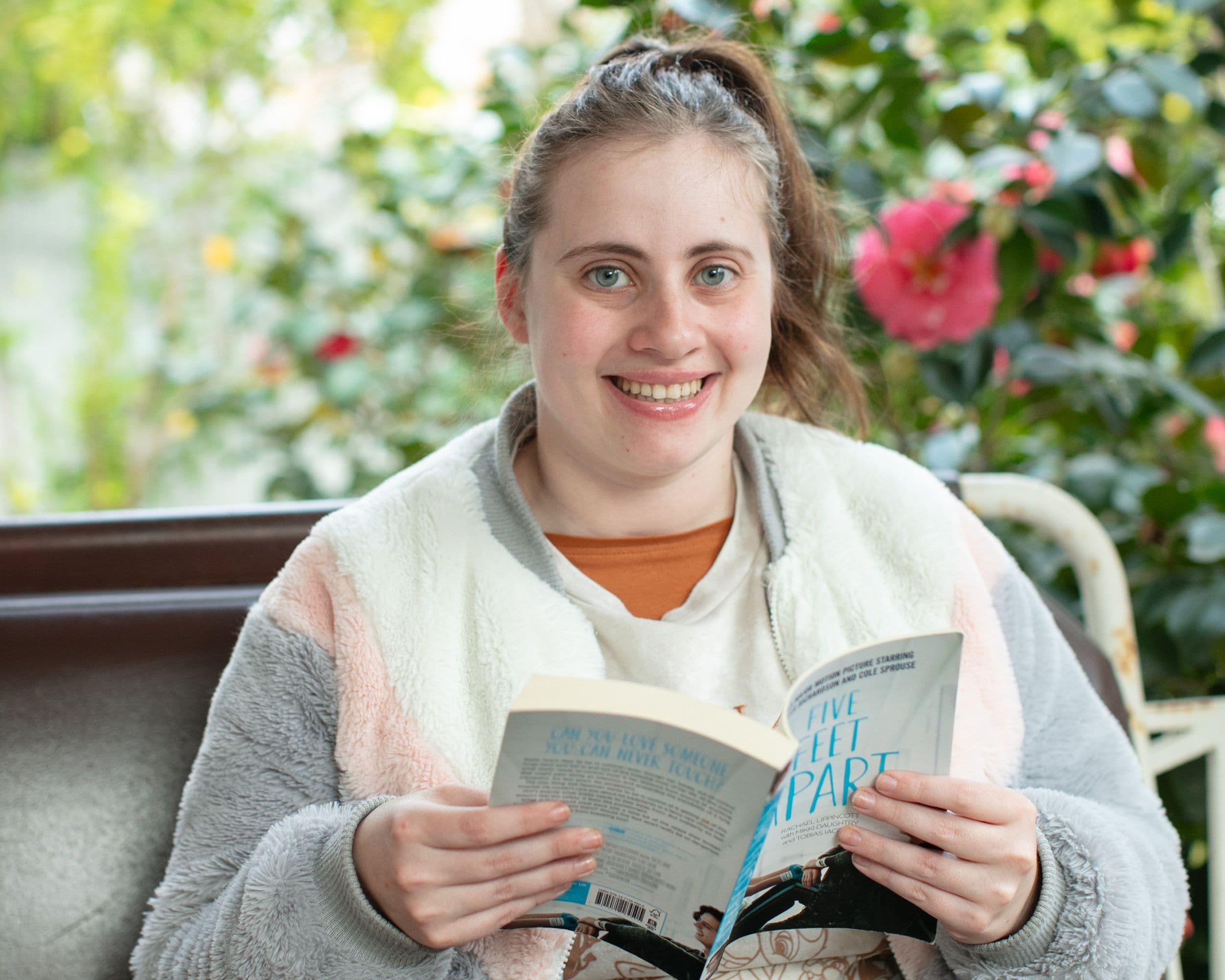 Girl reading a book